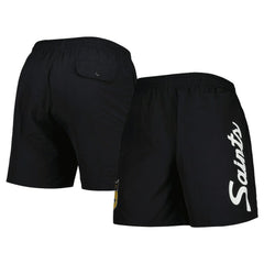 New Orleans Saints Team Essentials Nylon Shorts - Black Shorts