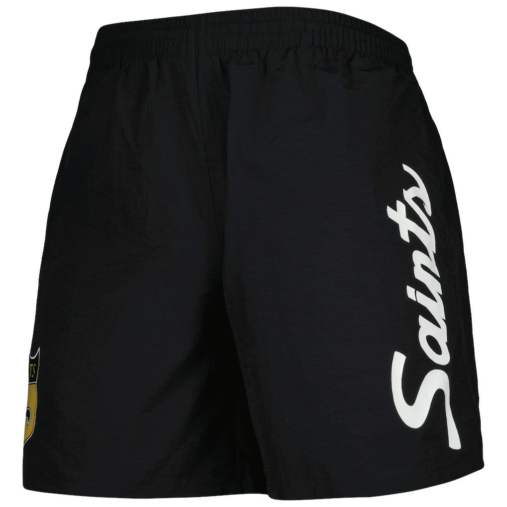 New Orleans Saints Team Essentials Nylon Shorts - Black Shorts