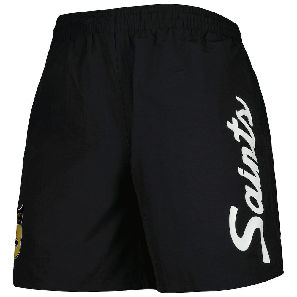 New Orleans Saints Team Essentials Nylon Shorts - Black Shorts