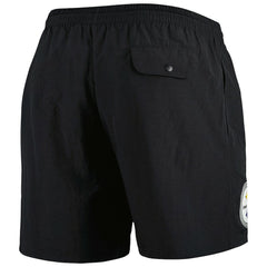 Pittsburgh Steelers Team Essentials Nylon Shorts - Black Shorts