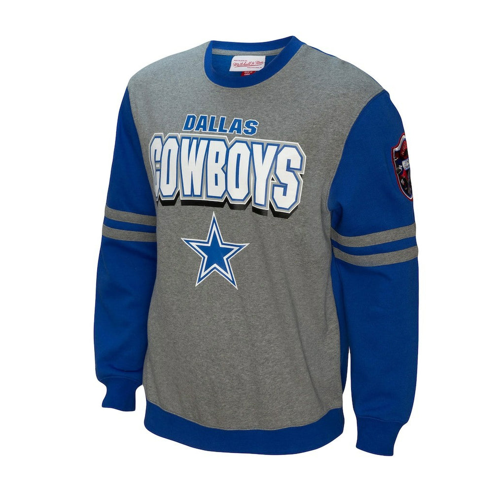 Dallas Cowboys All Over 2.0 Pullover Sweatshirt - Royal Pullover
