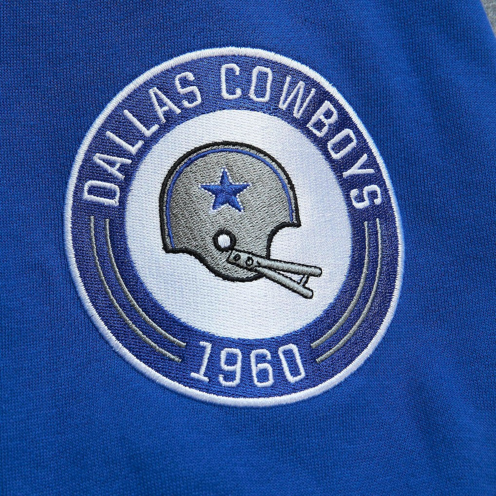 Dallas Cowboys All Over 2.0 Pullover Sweatshirt - Royal Pullover