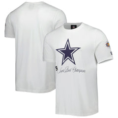 Dallas Cowboys New Era 5x Super Bowl Champions T-Shirt - White T-shirts