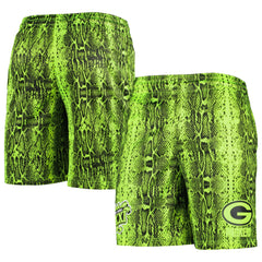 Green Bay Packers New Era Summer Pop Shorts - Neon Green Shorts