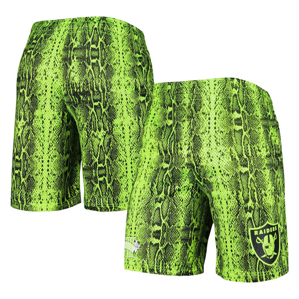 Las Vegas Raiders New Era Summer Pop Shorts - Neon Green Shorts
