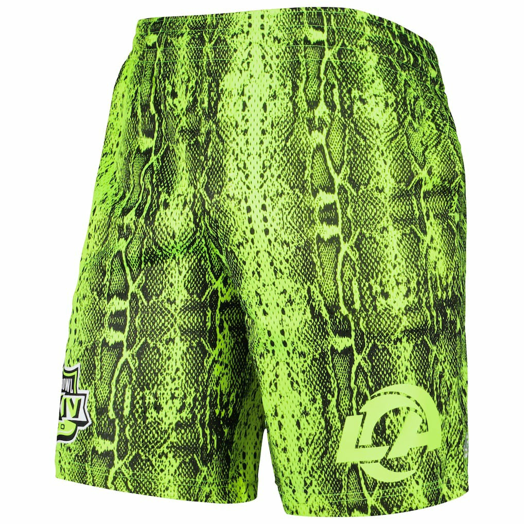 Los Angeles Rams New Era Summer Pop Shorts - Neon Green Shorts