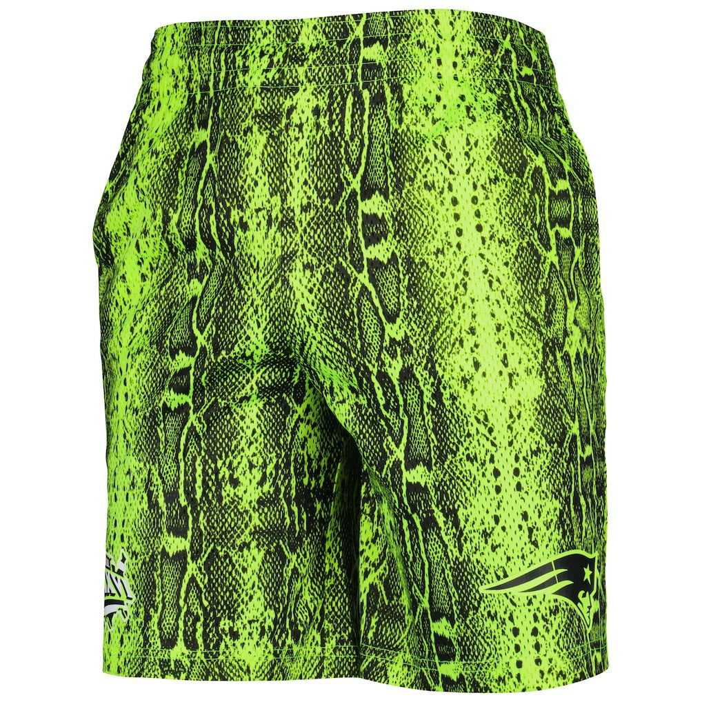 New England Patriots New Era Summer Pop Shorts - Neon Green Shorts