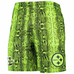 Pittsburgh Steelers New Era Summer Pop Shorts - Neon Green Shorts