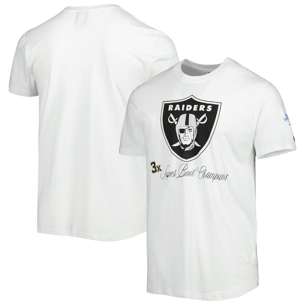 Las Vegas Raiders New Era Historic Champs T-Shirt - White T-shirts