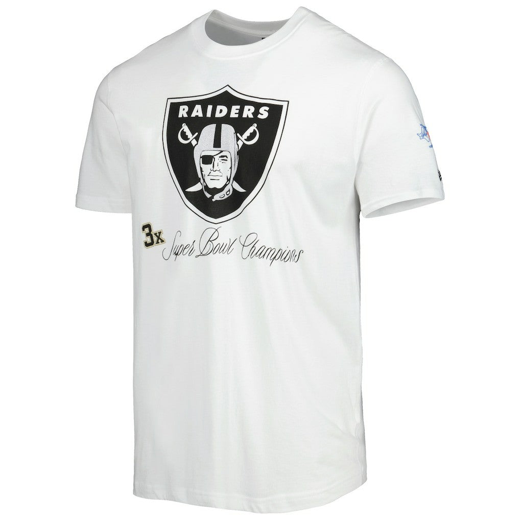 Las Vegas Raiders New Era Historic Champs T-Shirt - White T-shirts
