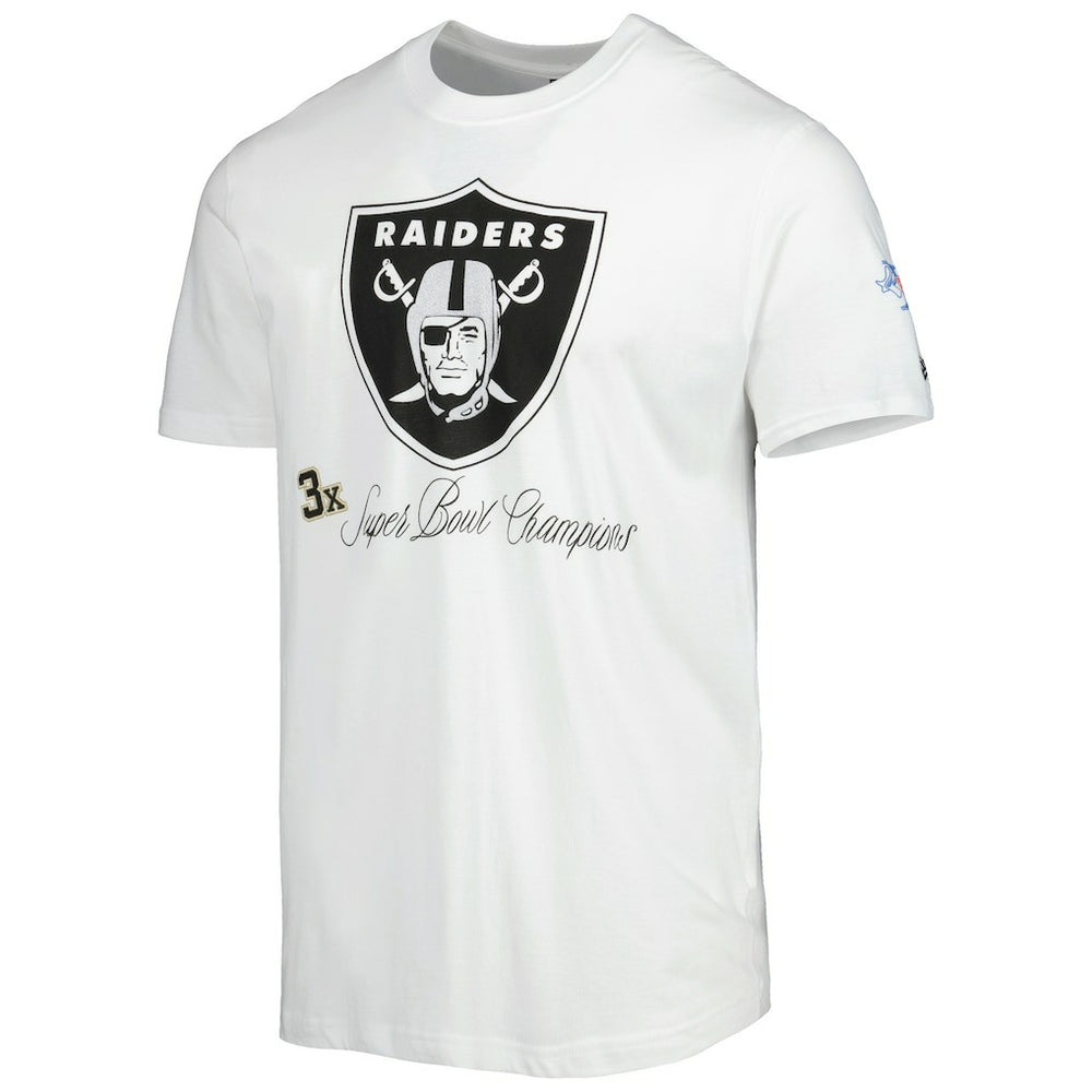 Las Vegas Raiders New Era Historic Champs T-Shirt - White T-shirts