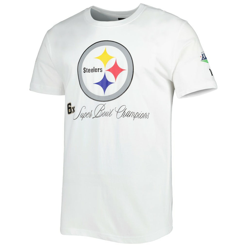 Pittsburgh Steelers New Era Historic Champs T-Shirt - White T-shirts