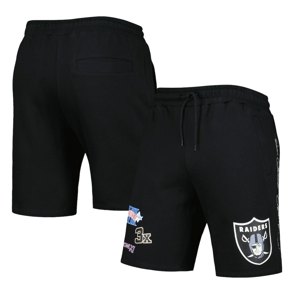 Las Vegas Raiders New Era Historic Champs Shorts - Black Shorts