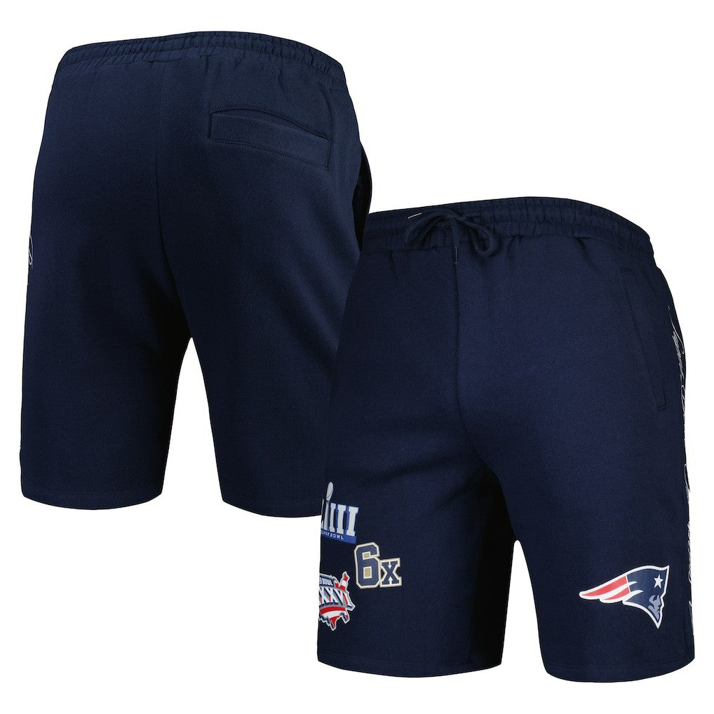 New England Patriots New Era Historic Champs Shorts - Navy Shorts
