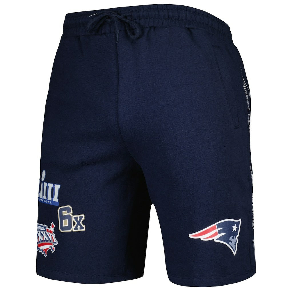 New England Patriots New Era Historic Champs Shorts - Navy Shorts