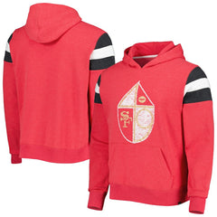 San Francisco 49ers '47 Legacy Premier Nico Pullover Hoodie - Scarlet Hoodies