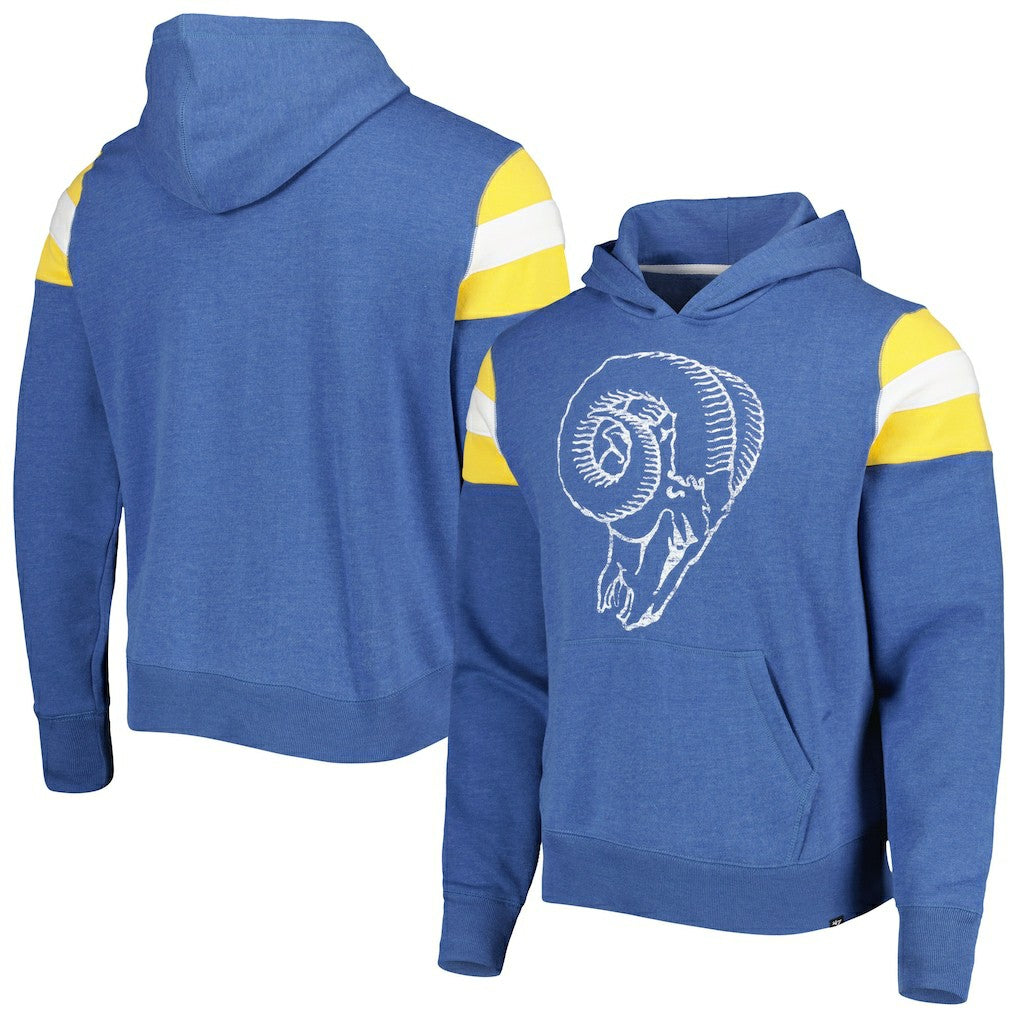 Los Angeles Rams '47 Legacy Premier Nico Pullover Hoodie - Royal Hoodies