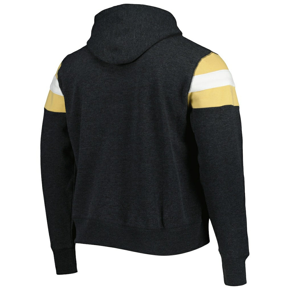 New Orleans Saints '47 Legacy Premier Nico Pullover Hoodie - Black Hoodies