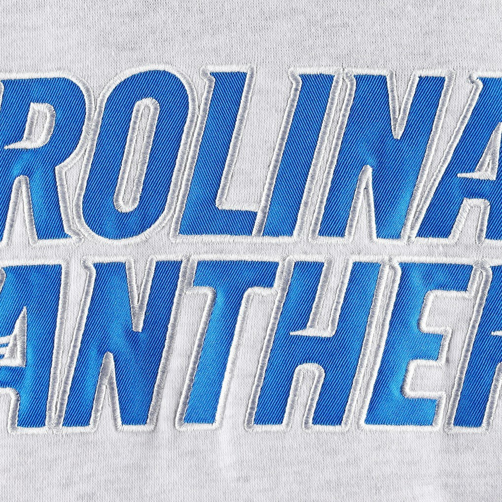 Carolina Panthers '47 Gridiron Lace-Up Pullover Hoodie - Heather Gray Hoodies
