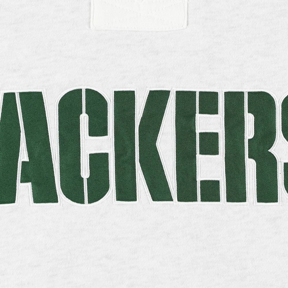 Green Bay Packers '47 Gridiron Lace-Up Pullover Hoodie - Heather Gray Hoodies