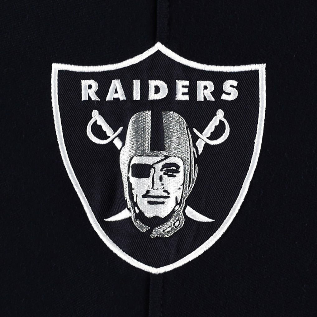 Las Vegas Raiders '47 Gridiron Lace-Up Pullover Hoodie - Heather Gray Hoodies