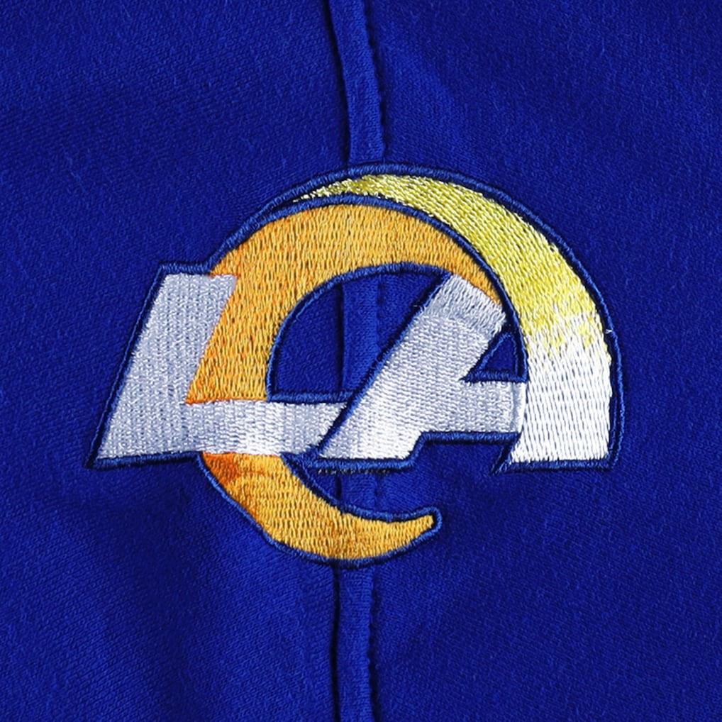 Los Angeles Rams '47 Gridiron Lace-Up Pullover Hoodie - Heather Gray Hoodies