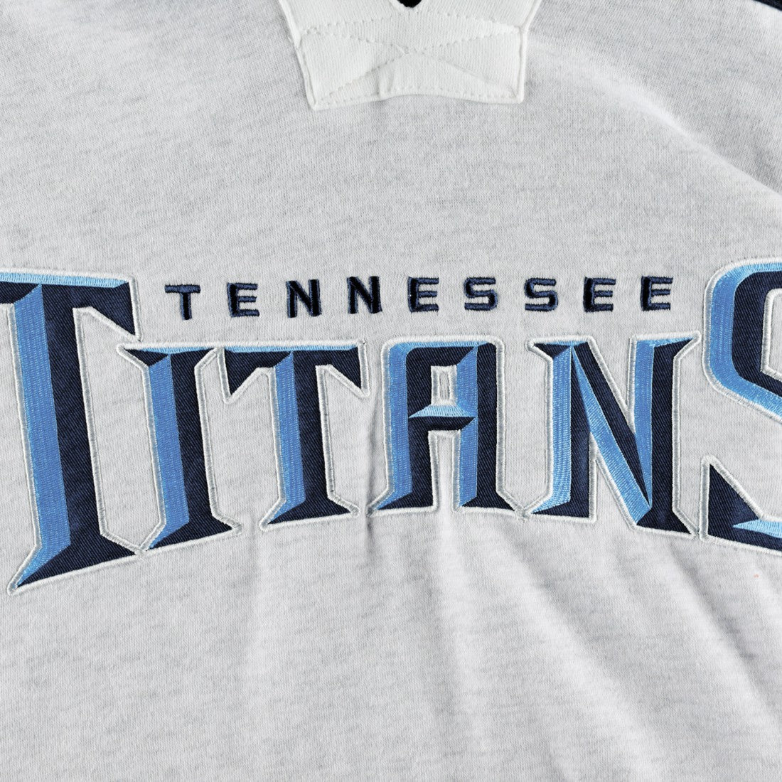 Tennessee Titans '47 Gridiron Lace-Up Pullover Hoodie - Heather Gray Hoodies