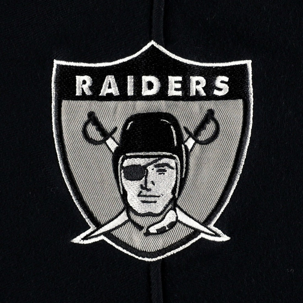 Las Vegas Raiders '47 Historic Logo Gridiron Lace-Up Pullover Hoodie - Heather Gray Hoodies