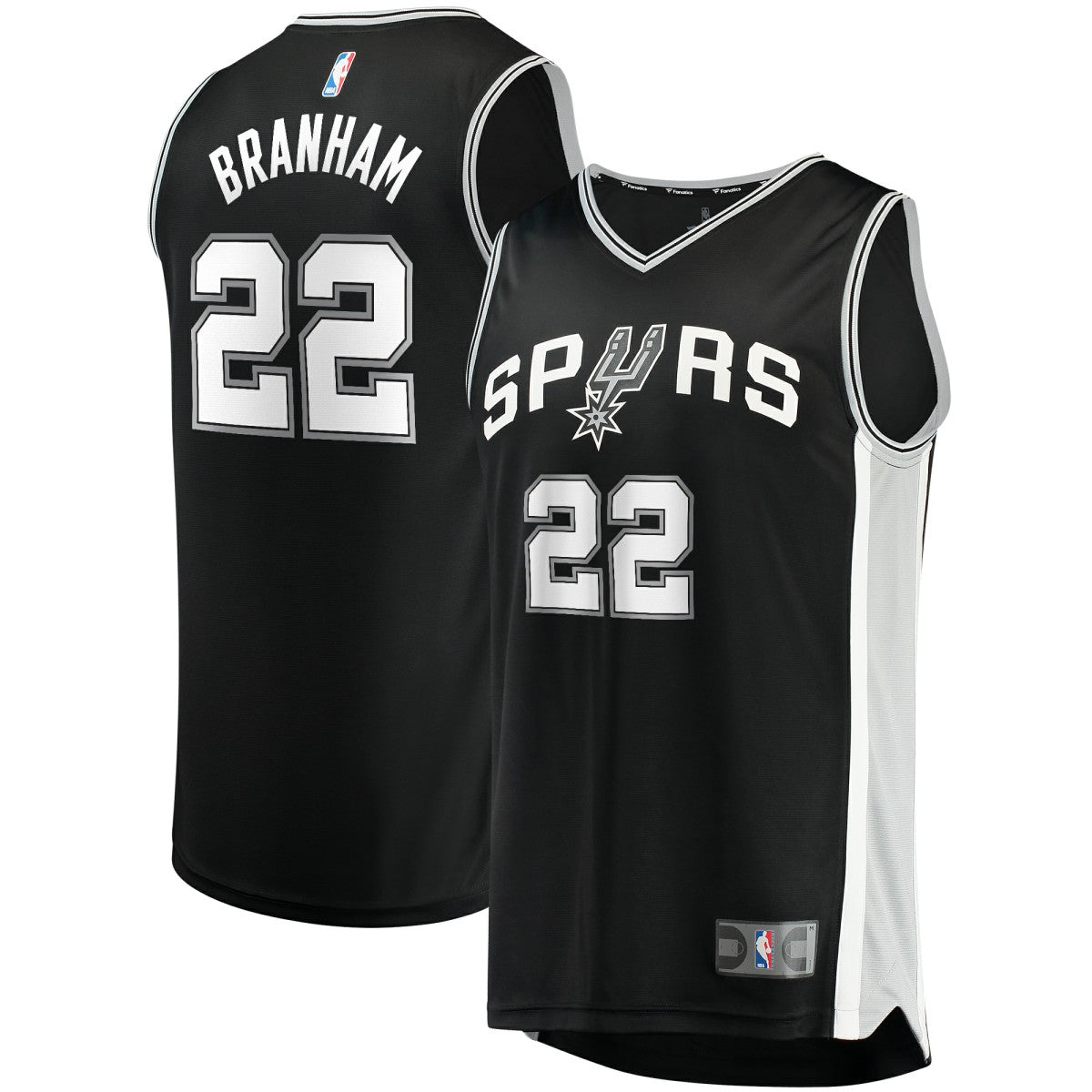 Malaki Branham San Antonio Spurs Fast Break Replica Player Jersey Icon Edition Black - Fanatics