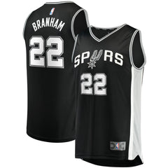 Malaki Branham San Antonio Spurs Fast Break Replica Player Jersey Icon Edition Black - Fanatics