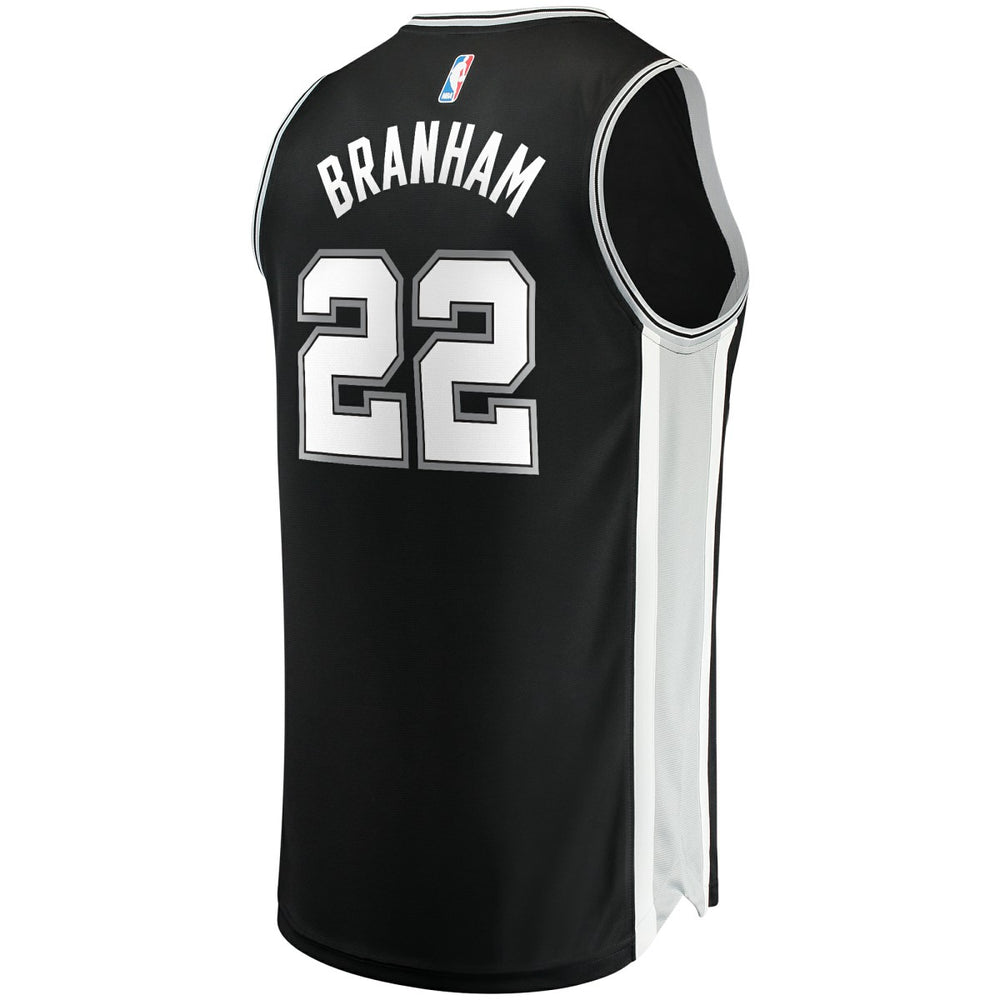 Malaki Branham San Antonio Spurs Fast Break Replica Player Jersey Icon Edition Black - Fanatics