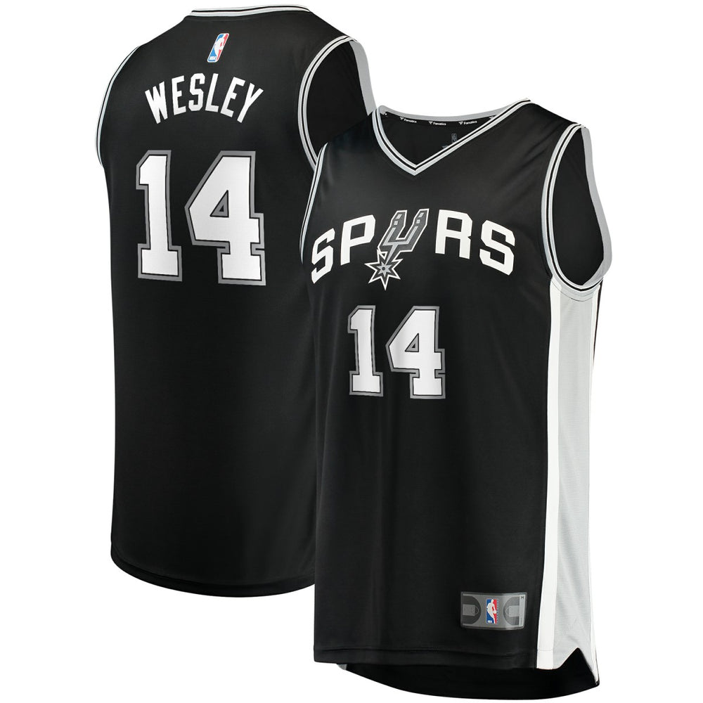 Blake Wesley San Antonio Spurs Fast Break Replica Player Jersey Icon Edition Black - Fanatics