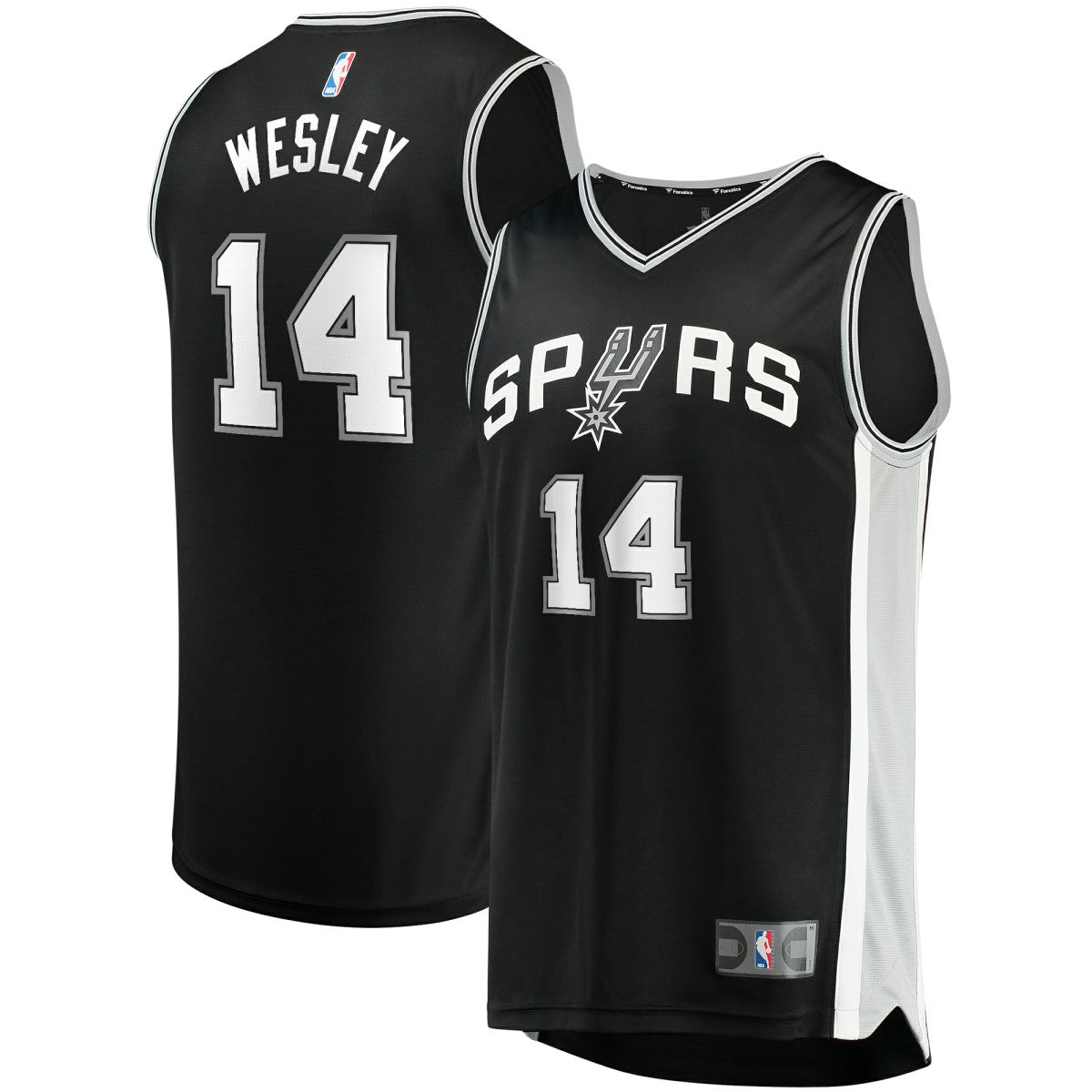 Blake Wesley San Antonio Spurs Fast Break Replica Player Jersey Icon Edition Black - Fanatics