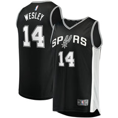 Blake Wesley San Antonio Spurs Fast Break Replica Player Jersey Icon Edition Black - Fanatics