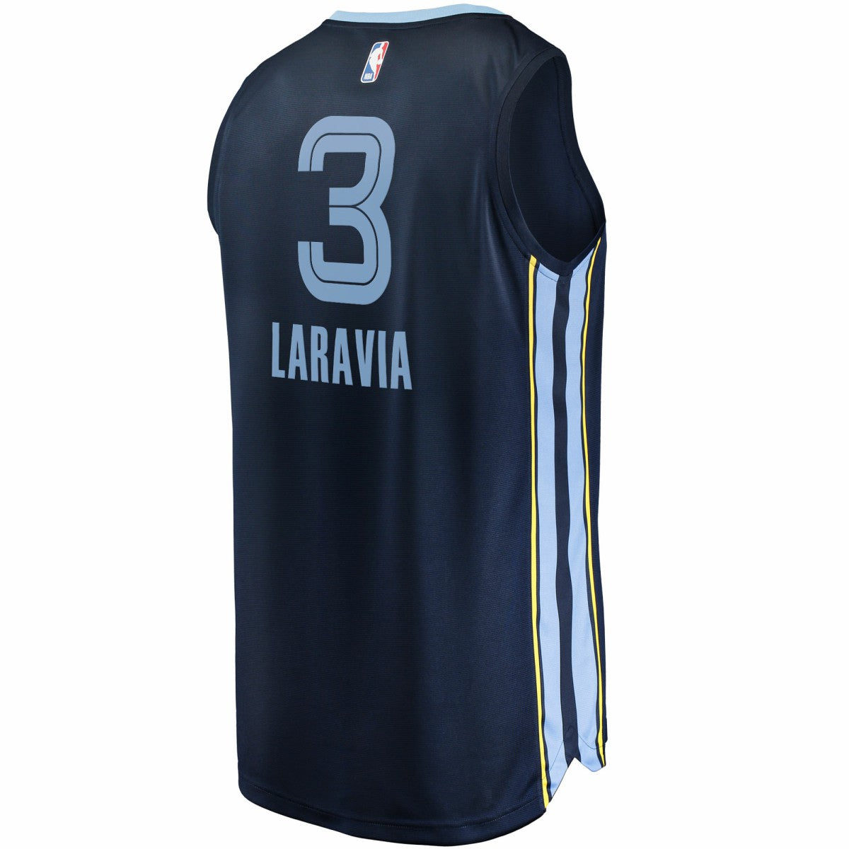 Jake LaRavia Memphis Grizzlies Fast Break Replica Player Jersey Icon Edition Navy - Fanatics