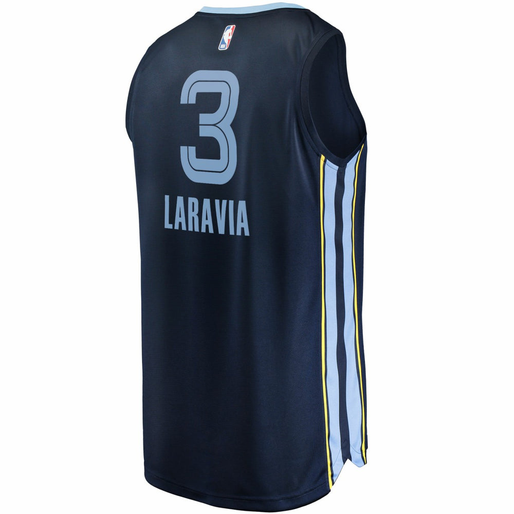Jake LaRavia Memphis Grizzlies Fast Break Replica Player Jersey Icon Edition Navy - Fanatics