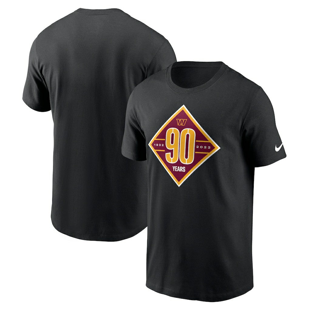 Washington Commanders 90th Anniversary T-Shirt - Black T-shirts