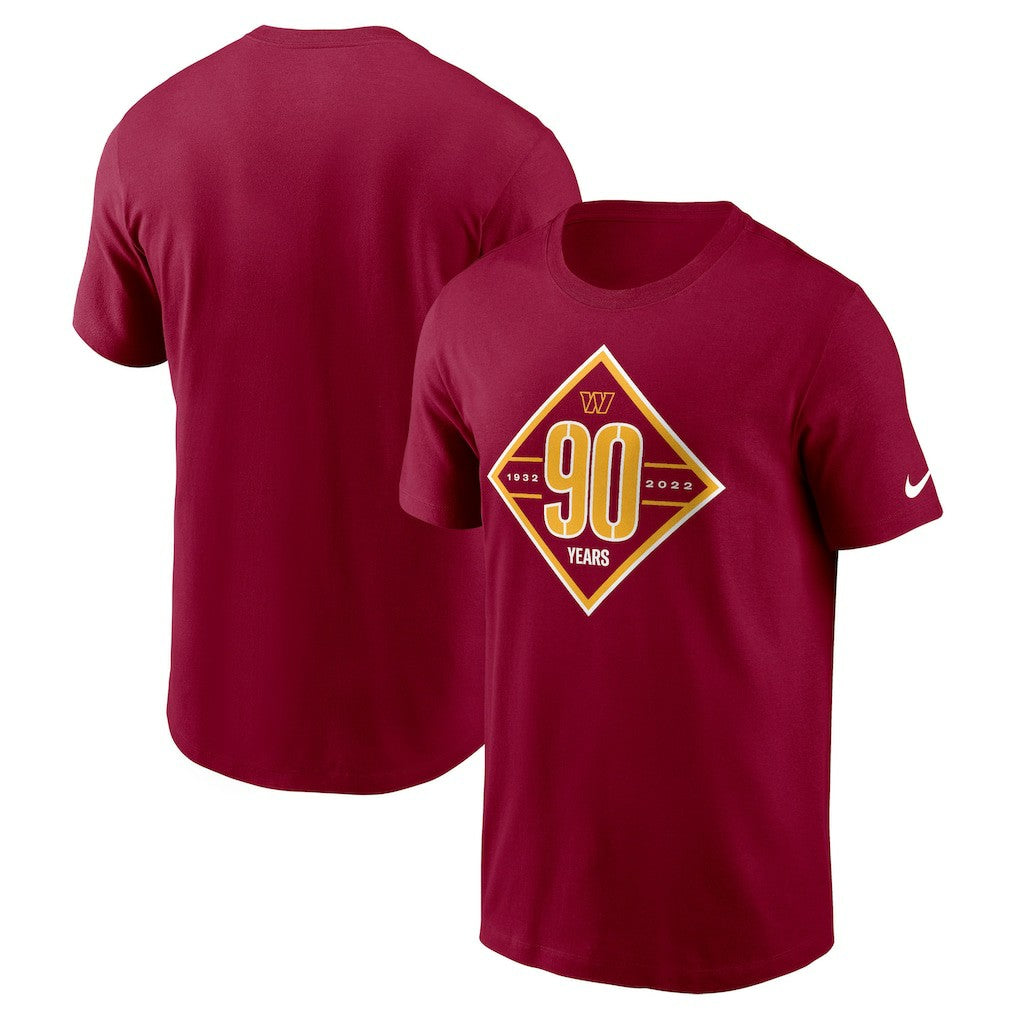 Washington Commanders 90th Anniversary T-Shirt - Burgundy T-shirts