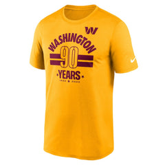 Washington Commanders 90th Anniversary Legend T-Shirt - Gold T-shirts