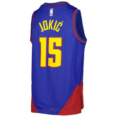 Nikola Jokic Denver Nuggets Jordan Brand Youth Swingman Jersey Statement Editi- Blue