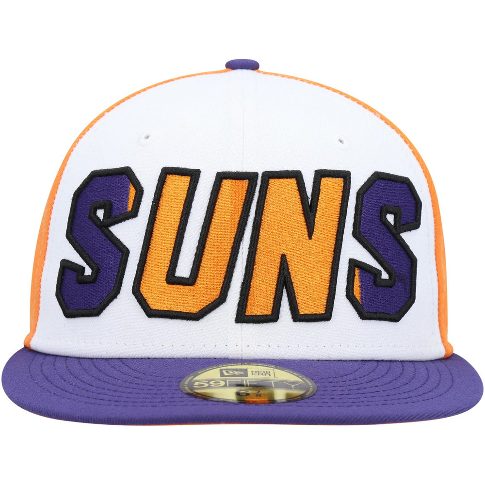 Phoenix Suns Back Half 9FIFTY Fitted Hat White/Purple - New Era