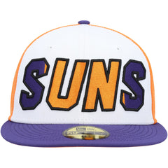 Phoenix Suns Back Half 9FIFTY Fitted Hat White/Purple - New Era