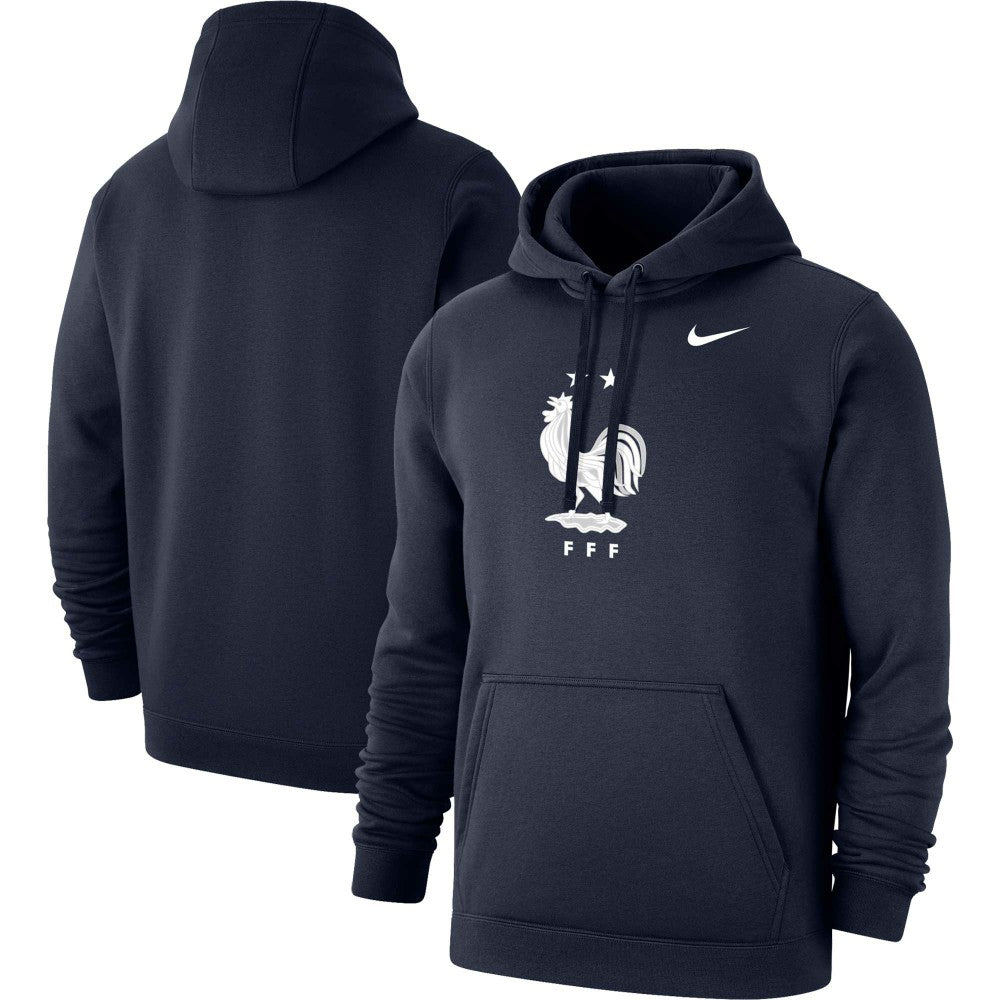 France National Team Club Primary Pullover Hoodie Navy - Nike on sale