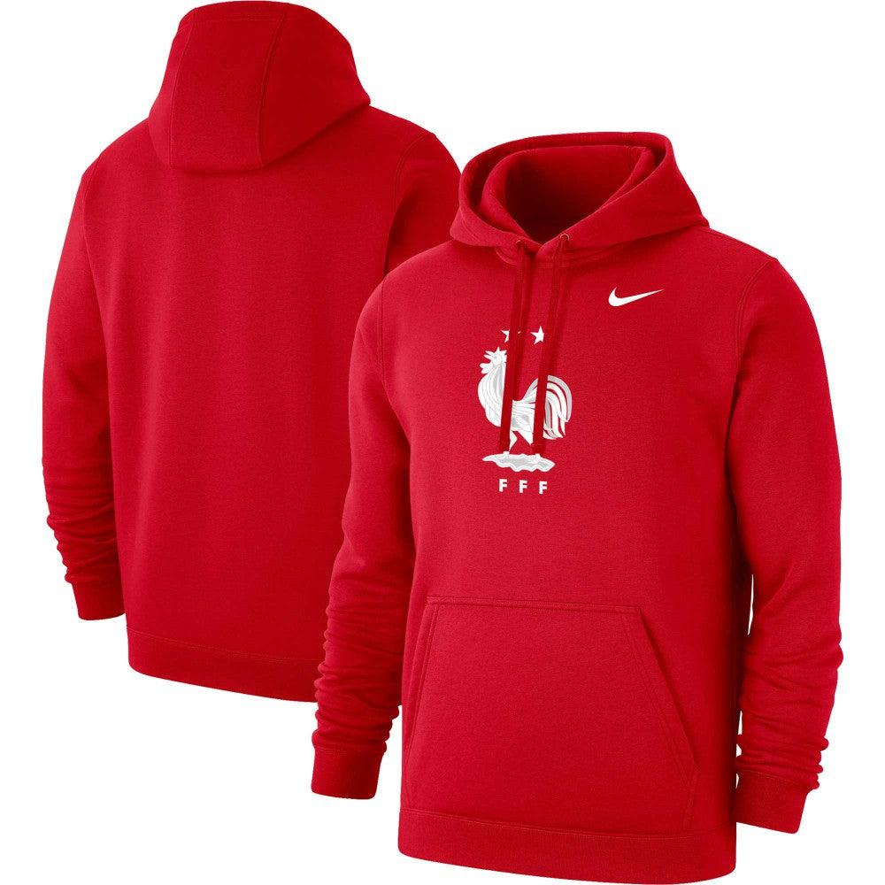 France National Team Club Primary Pullover Hoodie Red - Nike discount
