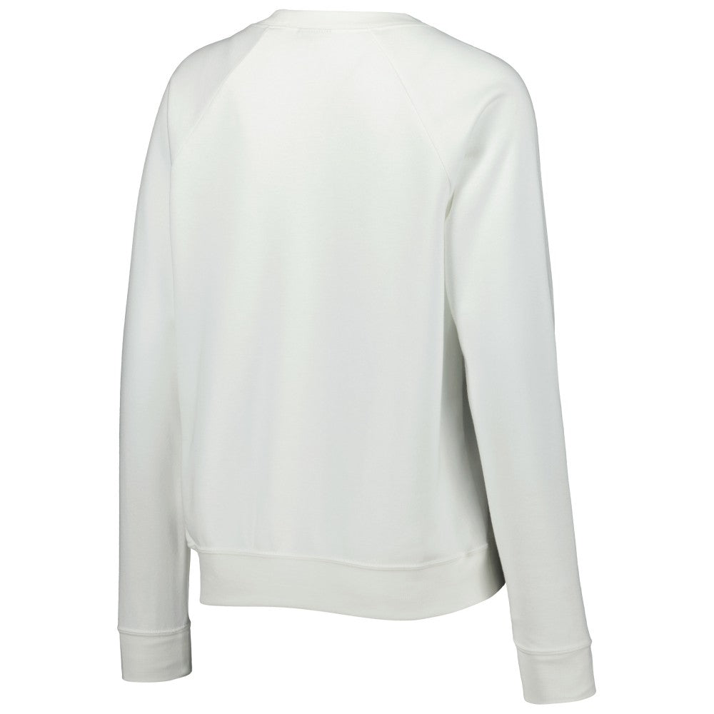 Brazil National Team Women's Lockup Varsity Tri-Blend Raglan Pullover Sweatshirt White - Nike on sale