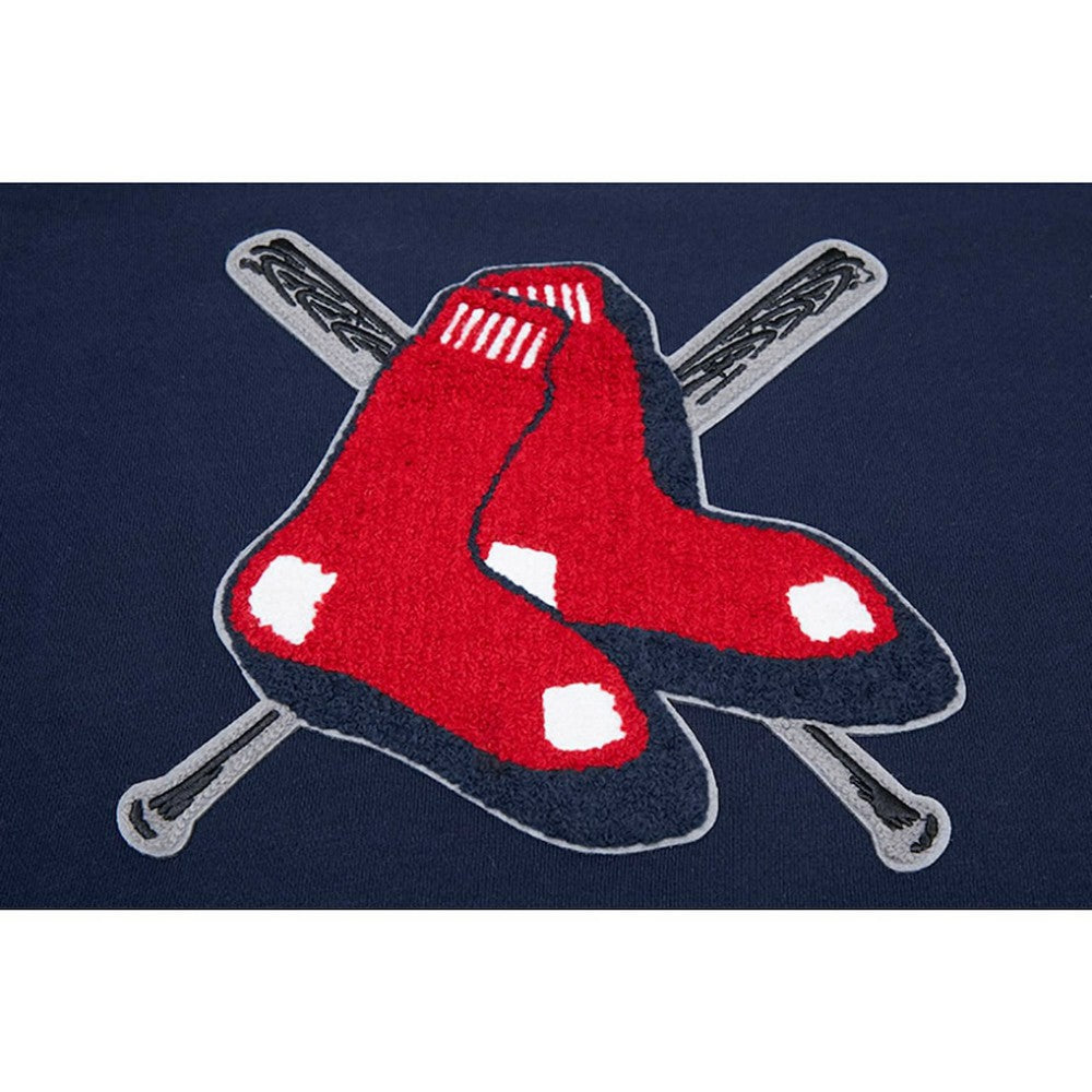 Boston Red Sox Pro Standard Women's Mash Up Pullover Sweatshirt - Navy Pullover