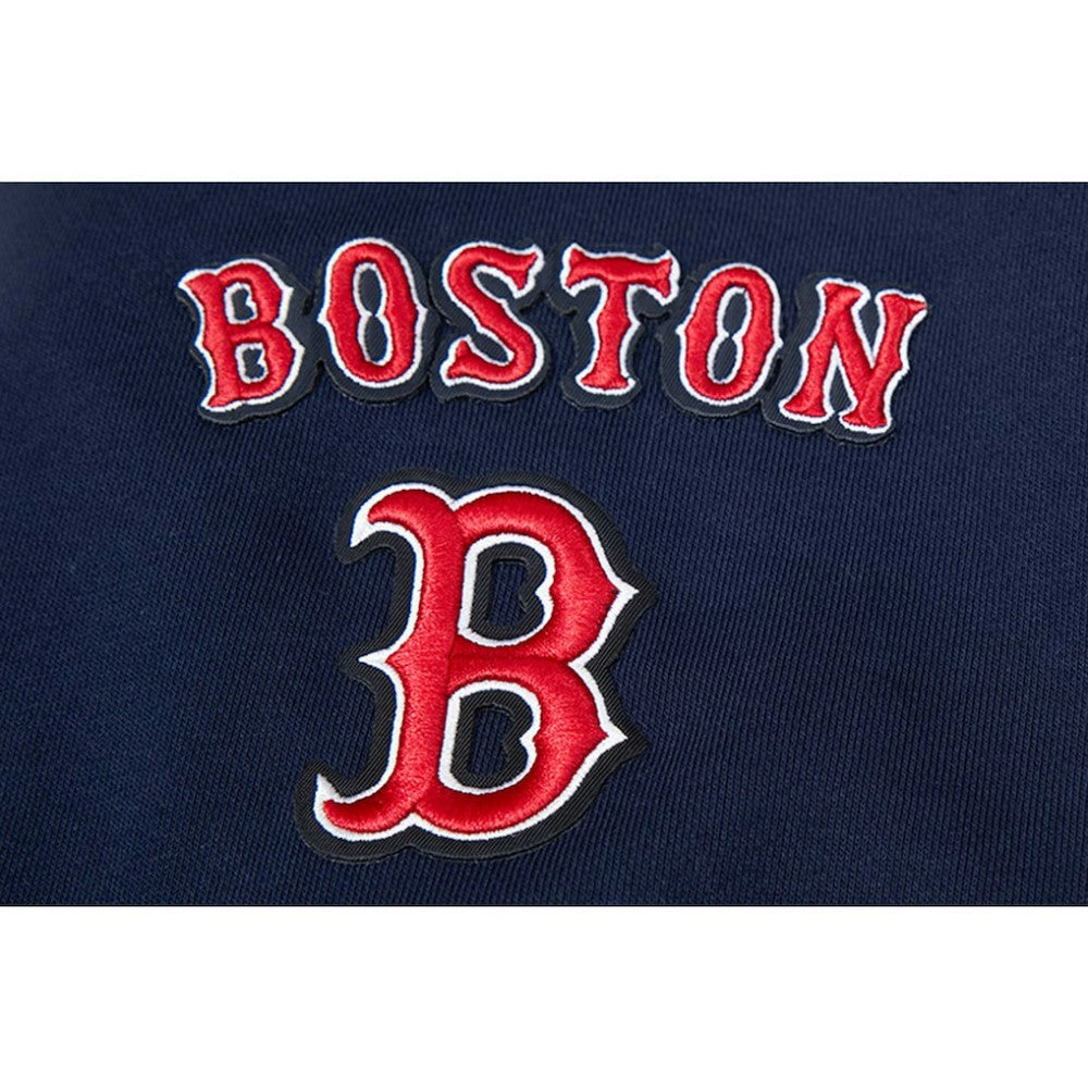 Boston Red Sox Pro Standard Women's Mash Up Pullover Sweatshirt - Navy Pullover