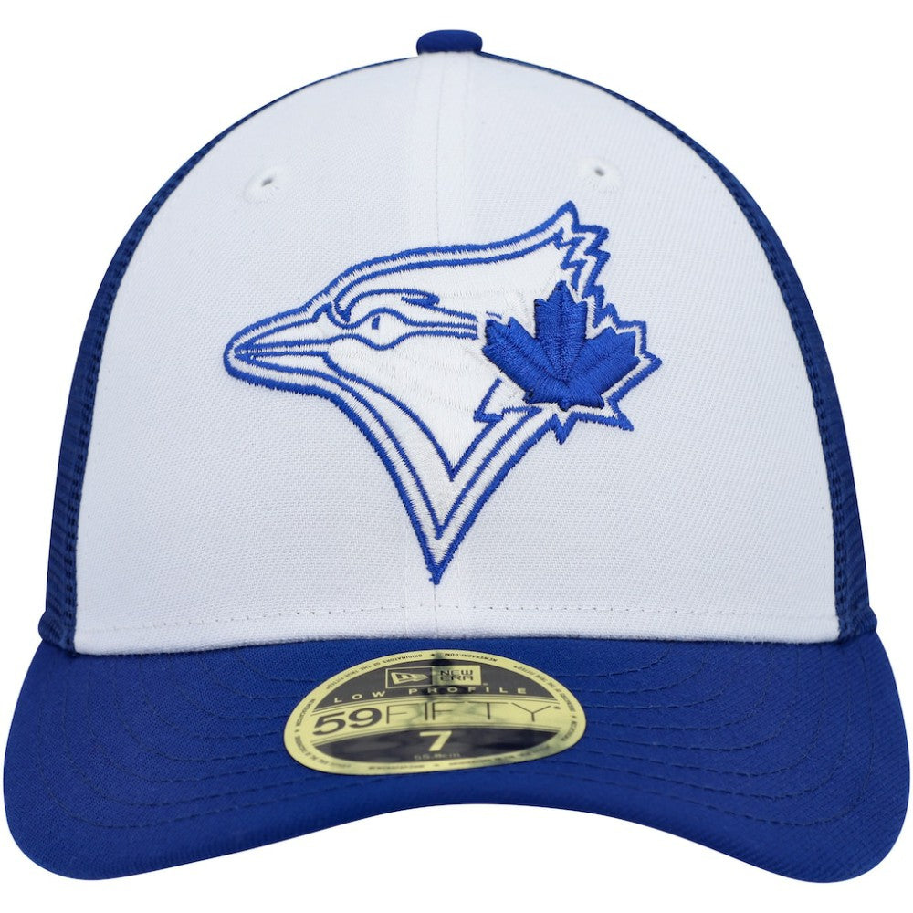 Toronto Blue Jays New Era 2023 On-Field Batting Practice Low Profile 59FIFTY Fitted Hat - White/Royal Hats