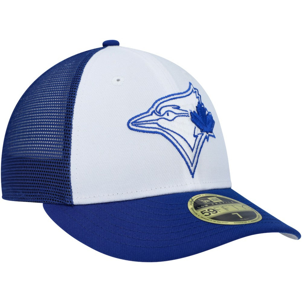 Toronto Blue Jays New Era 2023 On-Field Batting Practice Low Profile 59FIFTY Fitted Hat - White/Royal Hats