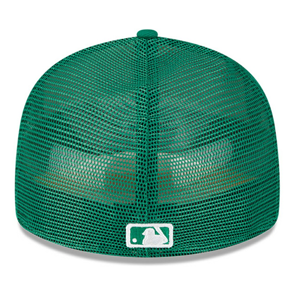 Athletics New Era 2023 On-Field Batting Practice Low Profile 59FIFTY Fitted Hat - White/Green Hats